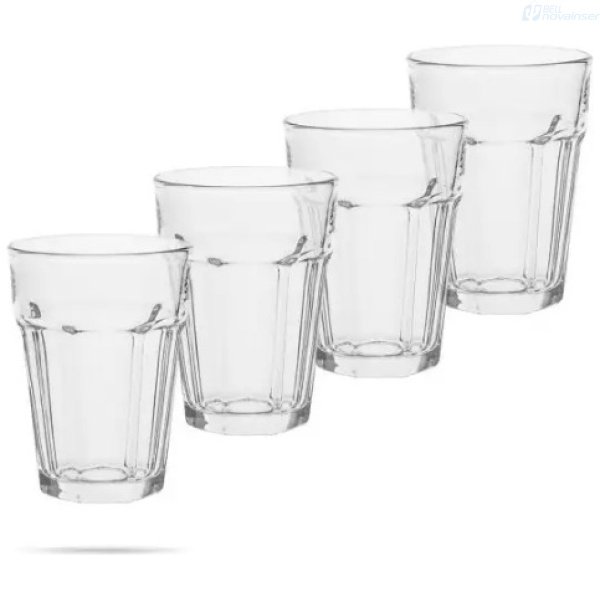 Juego De Vasos De Vidrio Trend Glass Alva 70412 4 Unidades 