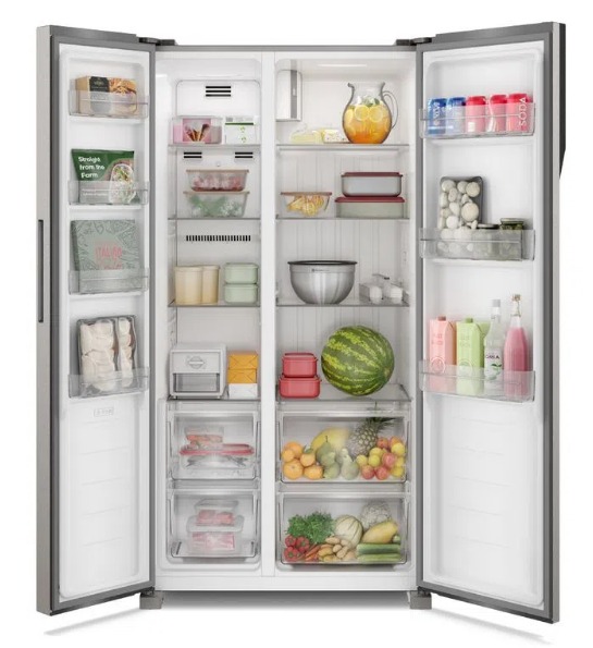 incluyendo REFRIGERADORA ELECTROLUX ERSA44V6HVG 428 LITROS/15.11 PIES SIDE BY SIDE NO FROST INVERTE SILVER y más. Descubre la comodidad y el rendimiento en cada dispositivo. ¡Mejora tu vida cotidiana con nuestra gama de productos para el hogar! LINEA BLANCA. REFRIGERADORAS ELECTROLUX - BellNovainser