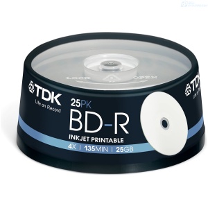 TORRE BLURAY TDK 25 UNDS 1-4X 25GB