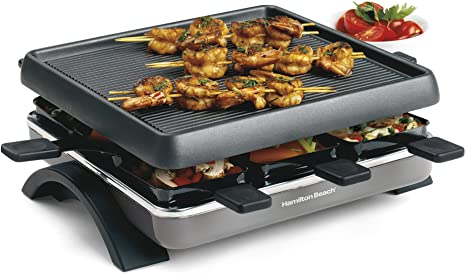 RACLETTE GRILL HAMILTON BEACH 31602 TEMPERATURA AJUSTABLE