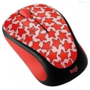MOUSE LOGITECH M317C WIRELESS ROJO ESTRELLAS