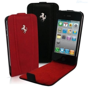 ESTUCHE IPHONE 4 COLOR ROJO FERRARIS