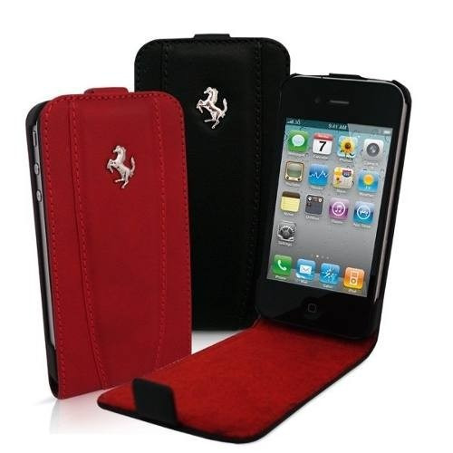 ESTUCHE IPHONE 4 COLOR ROJO FERRARI
