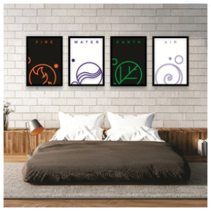 CUADRO DECORATIVO DE METAL 57PLQFG