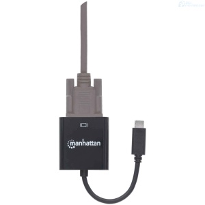CONVERTIDOR MANHATTAN USB-C 3.1 A VGA NEGRO 151771