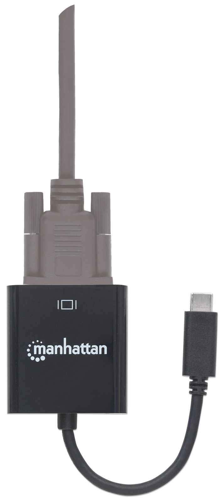 CONVERTIDOR MANHATTAN USB-C 3.1 A VGA NEGRO 151771