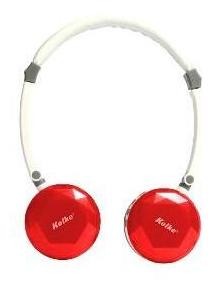 AUDIFONO KOLKE KASD-100 MICRO SD ROJO/BLANCO DIAMANTE audifono BellNovainser