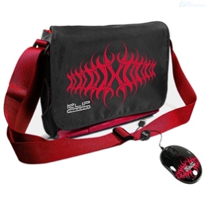 MALETA KLIP XTREME KBU-3501R CON MOUSE ROJO