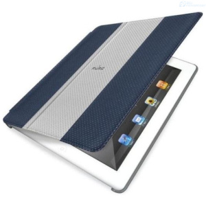 COBERTOR PURO IPAD 2 GOLF BOOKLET AZUL-PLOMO