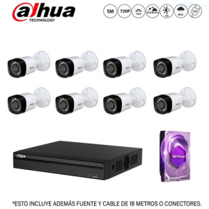 KIT DVR DIGITAL 16 PUERTOS INCLUYE 8 CAMARAS KG CAMARA DE SEGURIDAD