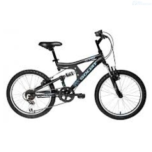BICICLETA ARO 20 SUSPENSION NEGRA/AZUL