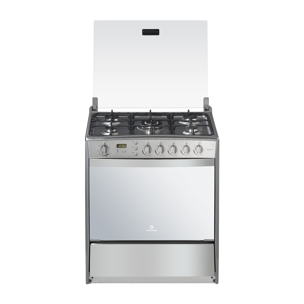 COCINA INDURAMA MONACO ZAFIRO 5 QUEMADORES 32 PLGDA CROMADA C30 30000784