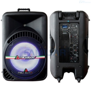 CAJA AMPLIFICADA ITALY AUDIO ELITE15USB-ALED ACTIVA LED MP3 SD RADIO PEDESTAL