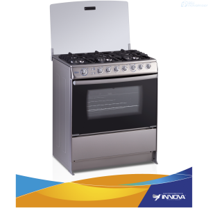 COCINA INNOVA BEGONIA 6 QUEMADORES 30 PULGADAS TIMER ACERO INOXIDABLE
