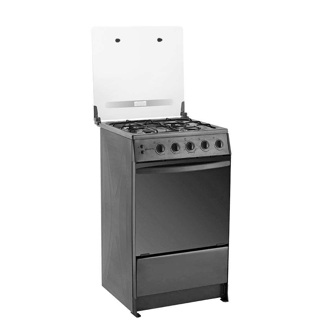 COCINA INNOVA MAGNOLIA 4 QUEMADORES NEGRA