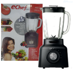 LICUADORA ECHEF QF-TB155001 JARRA DE VIDRIO SEMI PROFESIONAL
