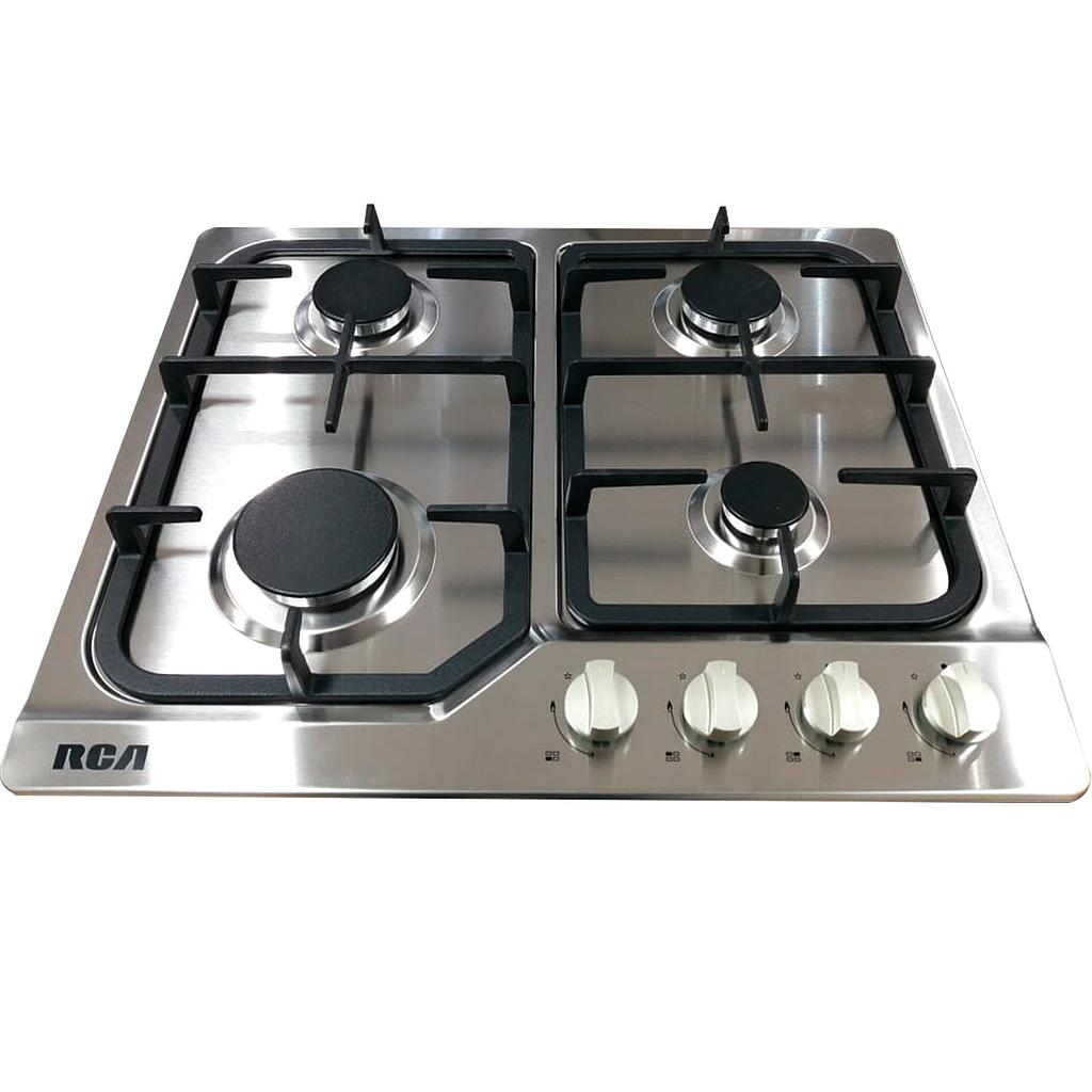 ENCIMERA RCA 4 QUEMADORES A GAS ENCENDIDO ELECTRICO 60G40ME401SFN 5RCOM0H 60S-401
