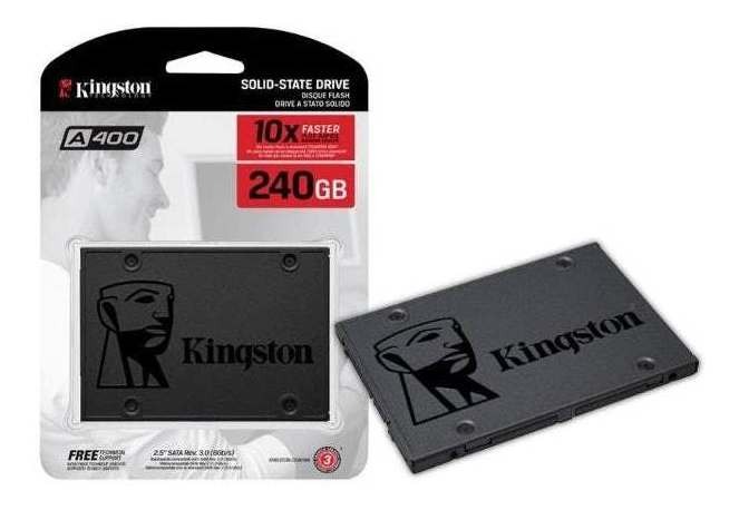 DISCO SOLIDO 240 GB SSD KINGSTON A400 PARA PC O LAPTO