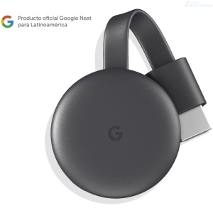 CONVERTIDOR GOOGLE CHROMECAST 3 PLAYER A SMART TV HDMI 6 M
