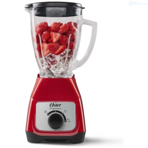 LICUADORA OSTER BLSTKAG-RRD-013 VASO VIDRIO 1.5 L 2 VELOCIDADES C/PULSO 800W ROJO