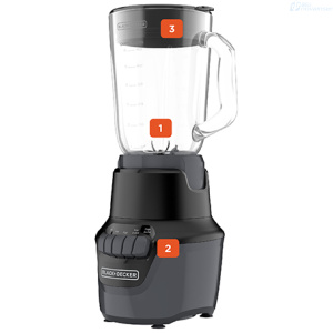 LICUADORA BLACK DECKER BL1600BG-LA 800W 4 VELOCIDADES JARRA VIDRIO 1.5 LITROS