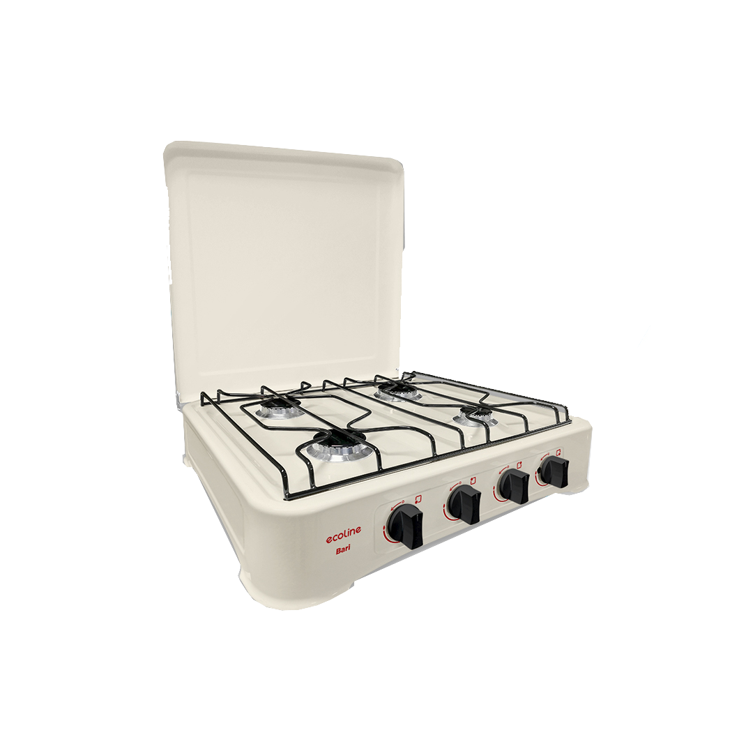 COCINETA ECOLINE BARI 4 QUEMADORES C/T BEIGE GLP 123502