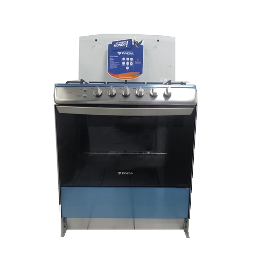 COCINA INNOVA ACACIA 5 QUEMADORES 32 PLGDA TRIPLE CORONA PARRILLAS HIERRO