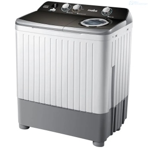 LAVADORA MABE 28 LIBRAS/13 KG BLANCA/GRIS DOBLE TANQUE LMDX3123HBABO