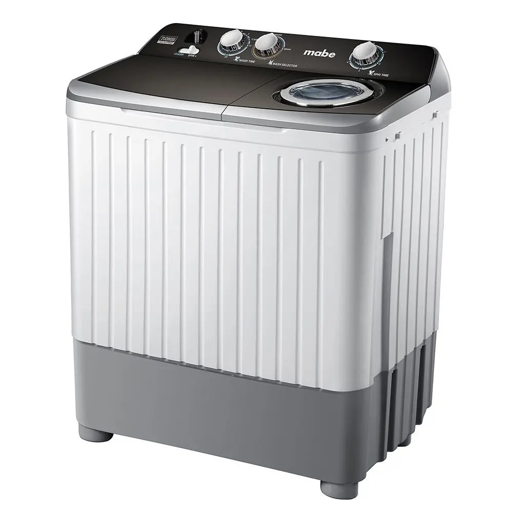 LAVADORA MABE 28 LIBRAS/13 KG BLANCA/GRIS DOBLE TANQUE LMDX3123HBABO