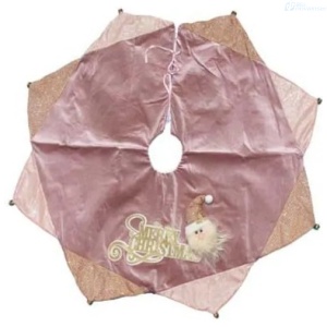 ADORNO DE NAVIDAD PIE DE ARBOL ROSADO MERRY CHRISTMAS CAMPANA SH39-202090