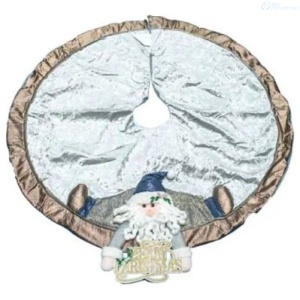 ADORNO DE NAVIDAD PIE DE ARBOL PAPA NOEL GRIS SH39-202138