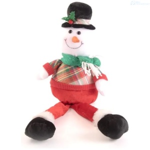 ADORNO DE NAVIDAD MUÑECO NIEVE MC29-62125B 17X9X60CM
