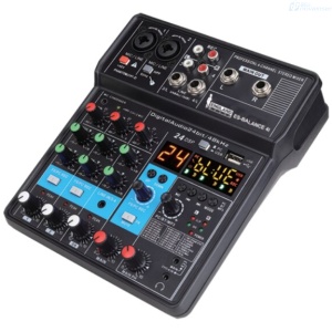 CONSOLA ENGLAND SOUND ES-BALANCE41 ANALOGA 4 CANALES 2 MONO USB MIXER 24 DSP