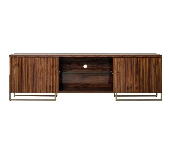 MESA PARA TV EL BOSQUE METALLIC 1.8 75 PLGDA 1005121-744 NOGAL PALISANDRO