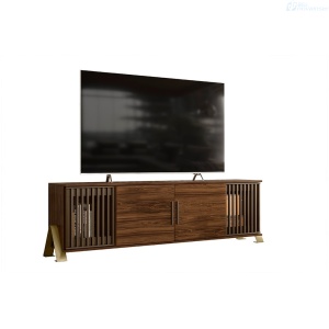 MESA PARA TV EL BOSQUE METALLIC 1.9 75 PLGDA 1005125744 NOGAL PALISANDRO