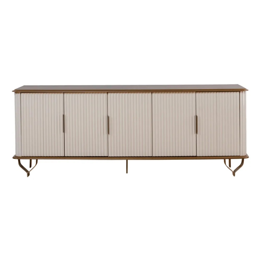 APARADOR EL BOSQUE BAJO METALIC 1.7 PALISANDRO/OFF WHITE NOGAL BLANCO ANTIGUO 1005124748