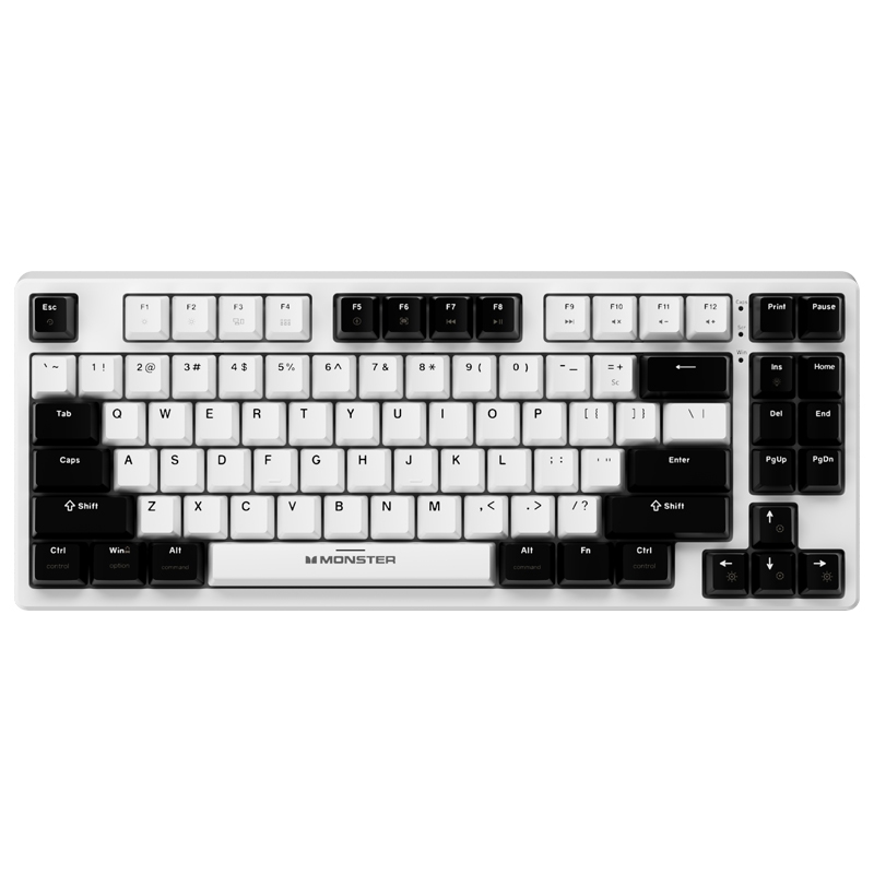 TECLADO MONSTER AIRMARS K2S GAMIING USB NEGRO/BLANCO