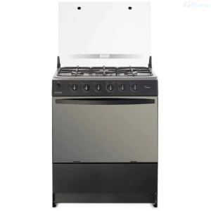 COCINA ECOLINE VENUS PLUS 5 QUEMADORES C/T NEGRO MATE 128207