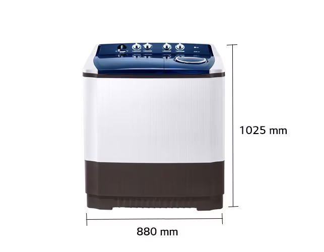 LAVADORA LG 30 LIBRAS/15 KG WP15WAR BLANCA DOBLE TANQUE CARGA SUPERIOR SISTEMA ROLLER JET