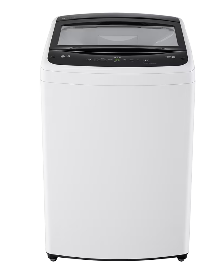 LAVADORA LG 41 LIBRAS/19 KG BLANCA AUTOMATICA INVERTER CARGA SUPERIOR TURBO DRUM WT19WVTM