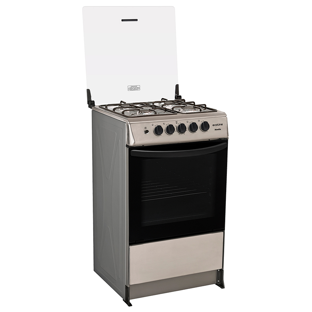 COCINA ECOLINE NOELIA 4 QUEMADORES 21 PLGDAS C/T SILVER 100606