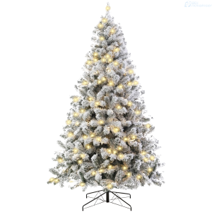 ARBOLDE NAVIDAD AMSL2001SNOW-150 NEVADO PVC 180 LUCES LED 8 FUNCIONES 1.50 M