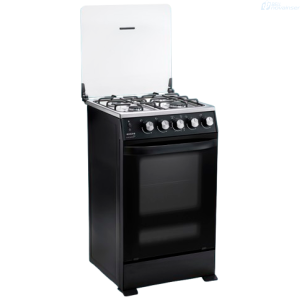 COCINA ECOLINE LUCIANA 4 QUEMADORES 21 PLGDA C/T NEGRO MATE 131207