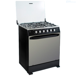 COCINA ECOLINE MACARENA 5 QUEMADORES 30 PLGDA C/T NEGRO MATE 131407