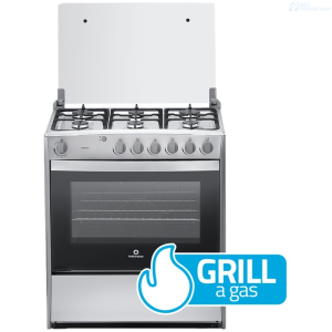 COCINA INDURAMA PAMPLONA QUARZO 6 QUEMADORES 32 PLGDA CROMADA C32 30001495