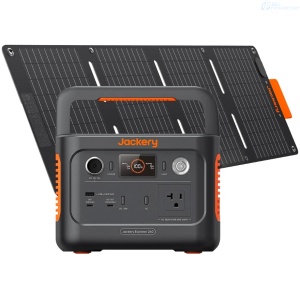 GENERADOR SOLAR POWER STATION JACKERY JE-240A PORTABLE 240 V2 256WH LIFE PO4 300W AC100W