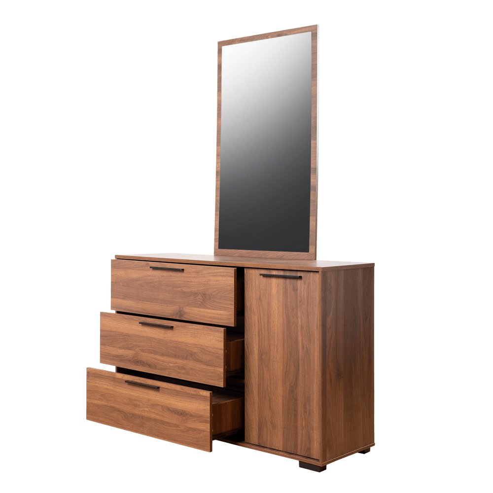 COMODA EL BOSQUE LIAN A2038 WALNUT/BLANCO