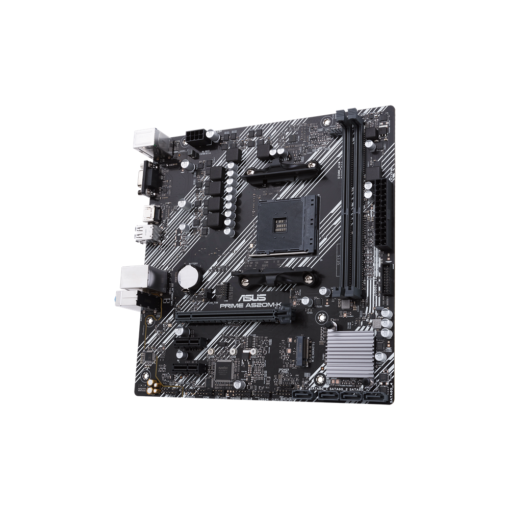 MAINBOARD ASUS PRIME A520M-K AM4 RYZEN 2DA 2XDDR4 HDMI DP 12 USB 4PCIE