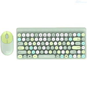 COMBO TECLADO/MOUSE ALCATROZ JELLYBEAN A3000 INALAMBRICO VERDE