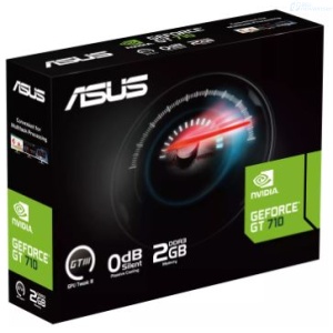 TARJETA DE VIDEO ASUS GEFORCE GT 710 2GB DDR3 NVIDIA GT710-SL-2GD3-BRK-EVO HDMI DVI PCI EXP